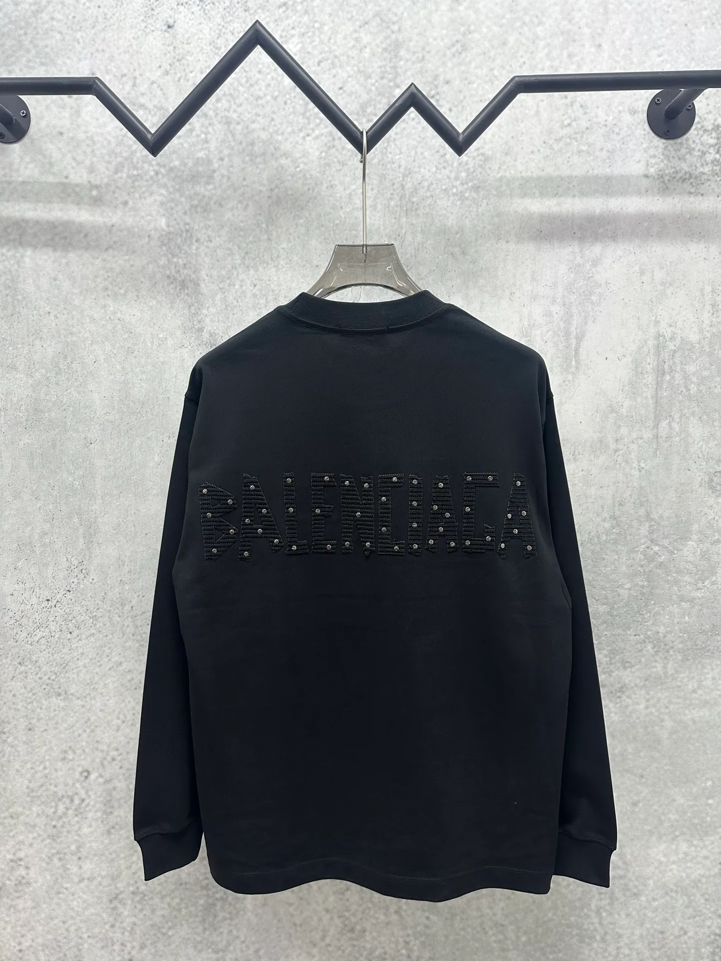 120💰 Balenciaga 2026ss 380g Versatile Same Style -Size：S M L XL -Color：Black